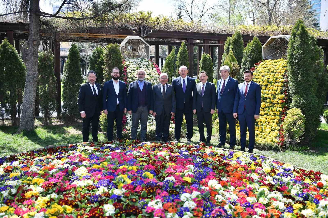 KAYSERİ BÜYÜKŞEHİR BELEDİYE BAŞKANI DR. MEMDUH BÜYÜKKILIÇ; ÖNCEKİ DÖNEM DIŞİŞLERİ BAKANI MEVLÜT...