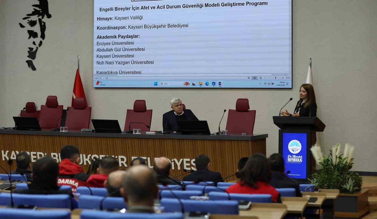 KAYSERİ BÜYÜKŞEHİR BELEDİYESİ; KAYSERİ AFETLERDE ENGELLİLİK ÇALIŞTAYI PLANLAMA PROGRAMINA EV...