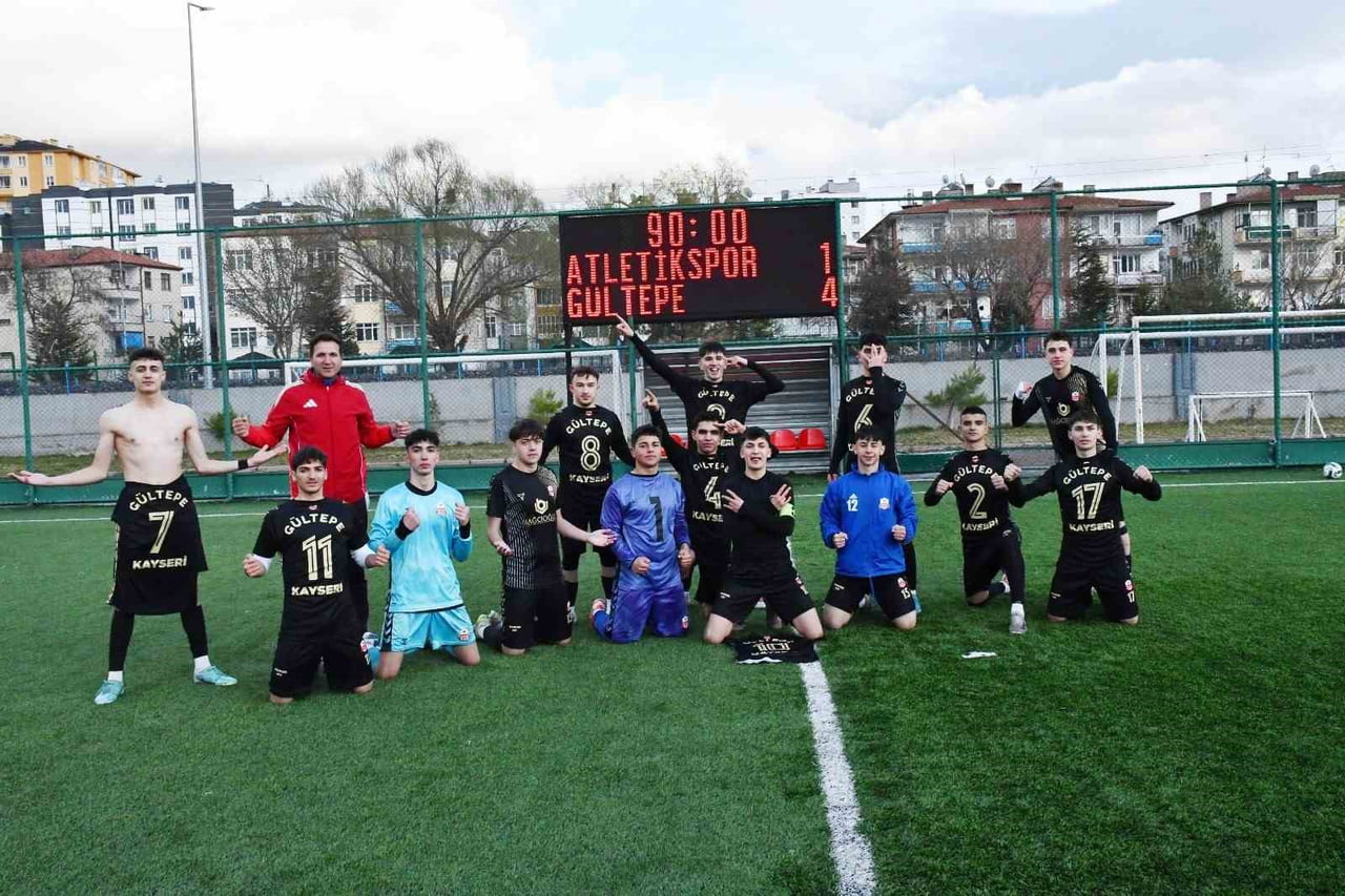 KAYSERİ U18 LİGİ PLAY-OFF FİNAL MAÇINDA GÜLTEPESPOR RAKİBİ KAYSERİ ATLETİKSPOR’U 4-1 YENEREK...
