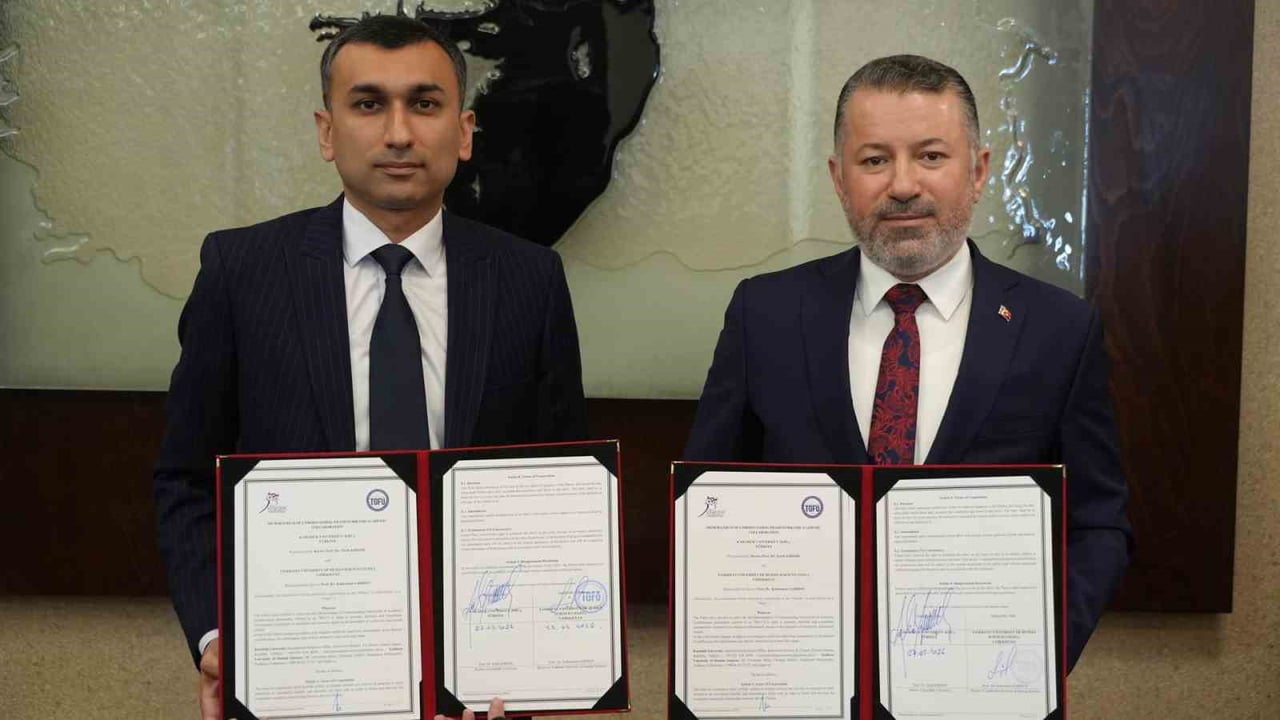 KBÜ REKTÖRÜ PROF. DR. FATİH KIRIŞIK, İMZA TÖRENİ SONRASI YAPTIĞI DEĞERLENDİRMEDE, SÖZ KONUSU...