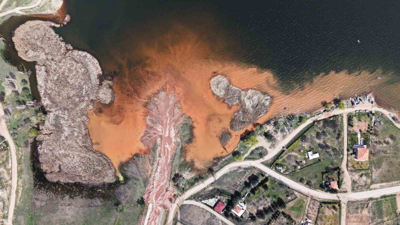 KIRIKKALE'NİN BAHŞILI İLÇESİNE BAĞLI KARAAHMETLİ KÖYÜNDEKİ KAPULUKAYA BARAJI KIYISI YAĞMUR SONRASI...