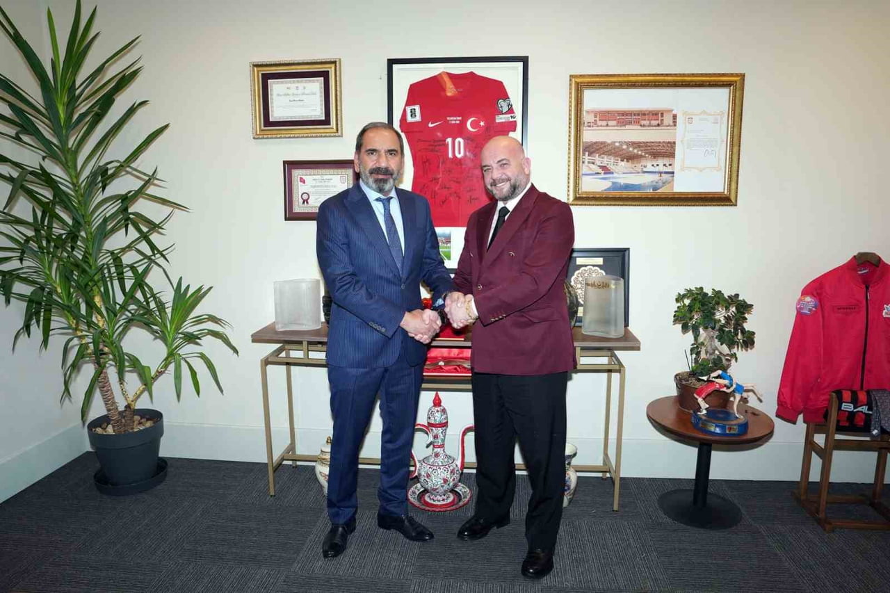 KIRKPINAR AĞASI UFUK ÖZÜNLÜ, TÜRKİYE FUTBOL FEDERASYONU BAŞKANI İBRAHİM ETHEM HACIOSMANOĞLU VE...