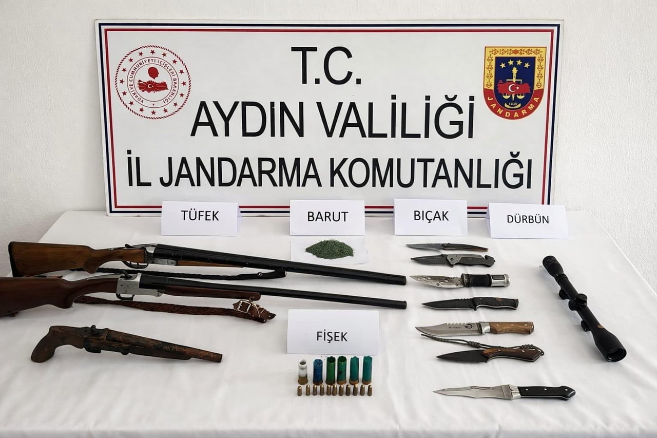 KÖŞK’TE RUHSATSIZ SİLAH ELE GEÇİRİLDİ