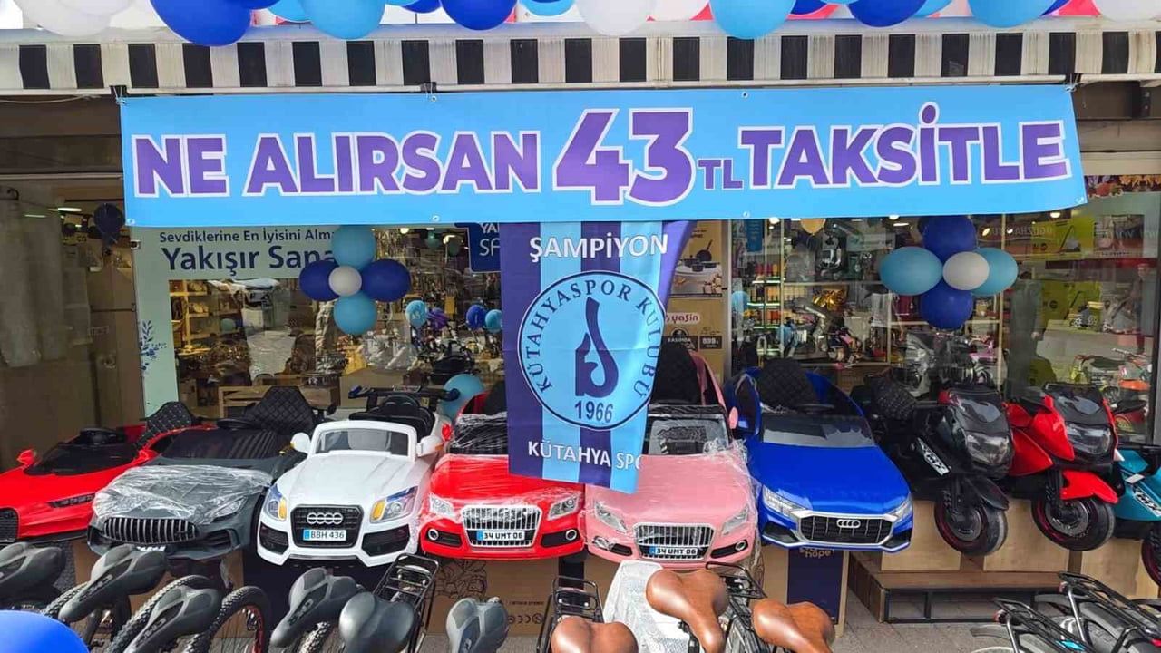 KÜTAHYA'DA ŞAMPİYONLUĞA ÖZEL KAMPANYA, 43 TL TAKSİTLE SATIŞ BAŞLADI