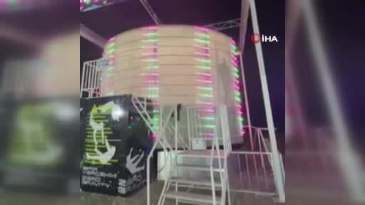 Lunapark faciasında dehşet anları kamerada