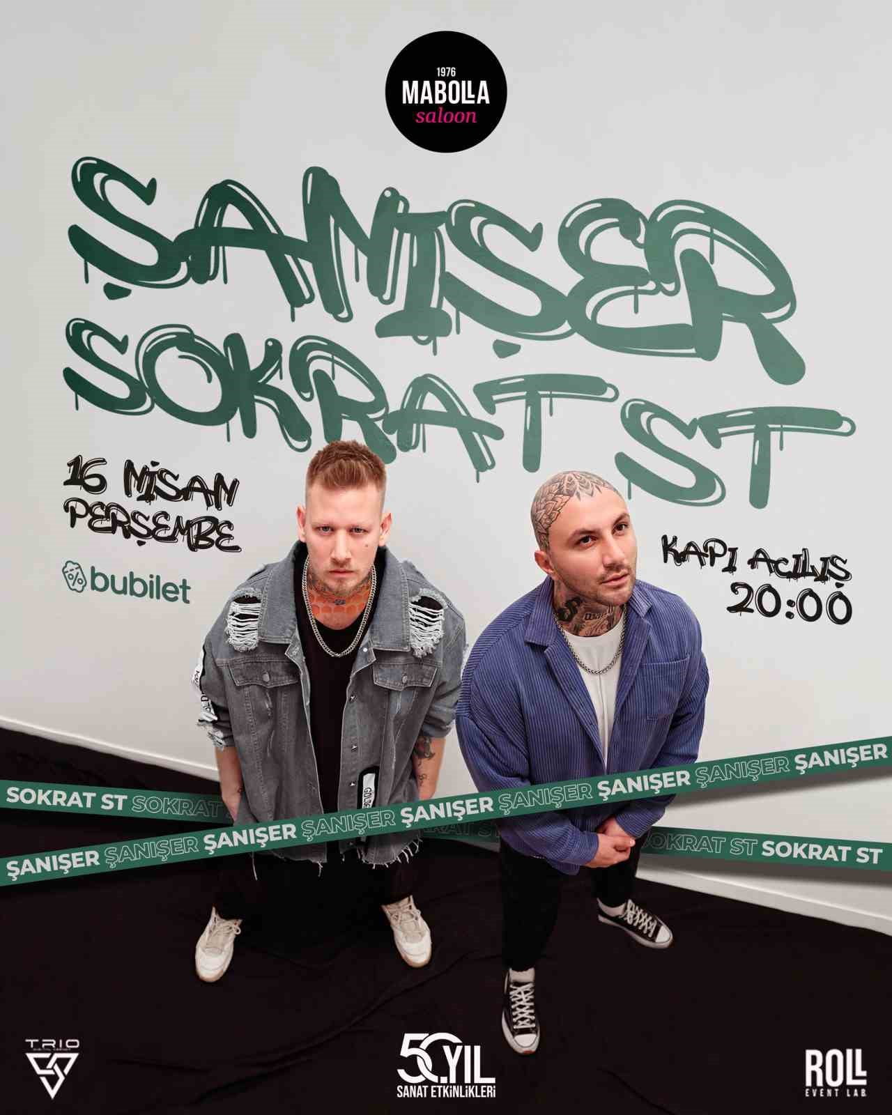 MABOLLA’NIN 50. YIL SANAT ETKİNLİKLERİ KAPSAMINDA RAP MÜZİĞİN SEVİLEN İSİMLERİ ŞANIŞER VE SOKRAT...