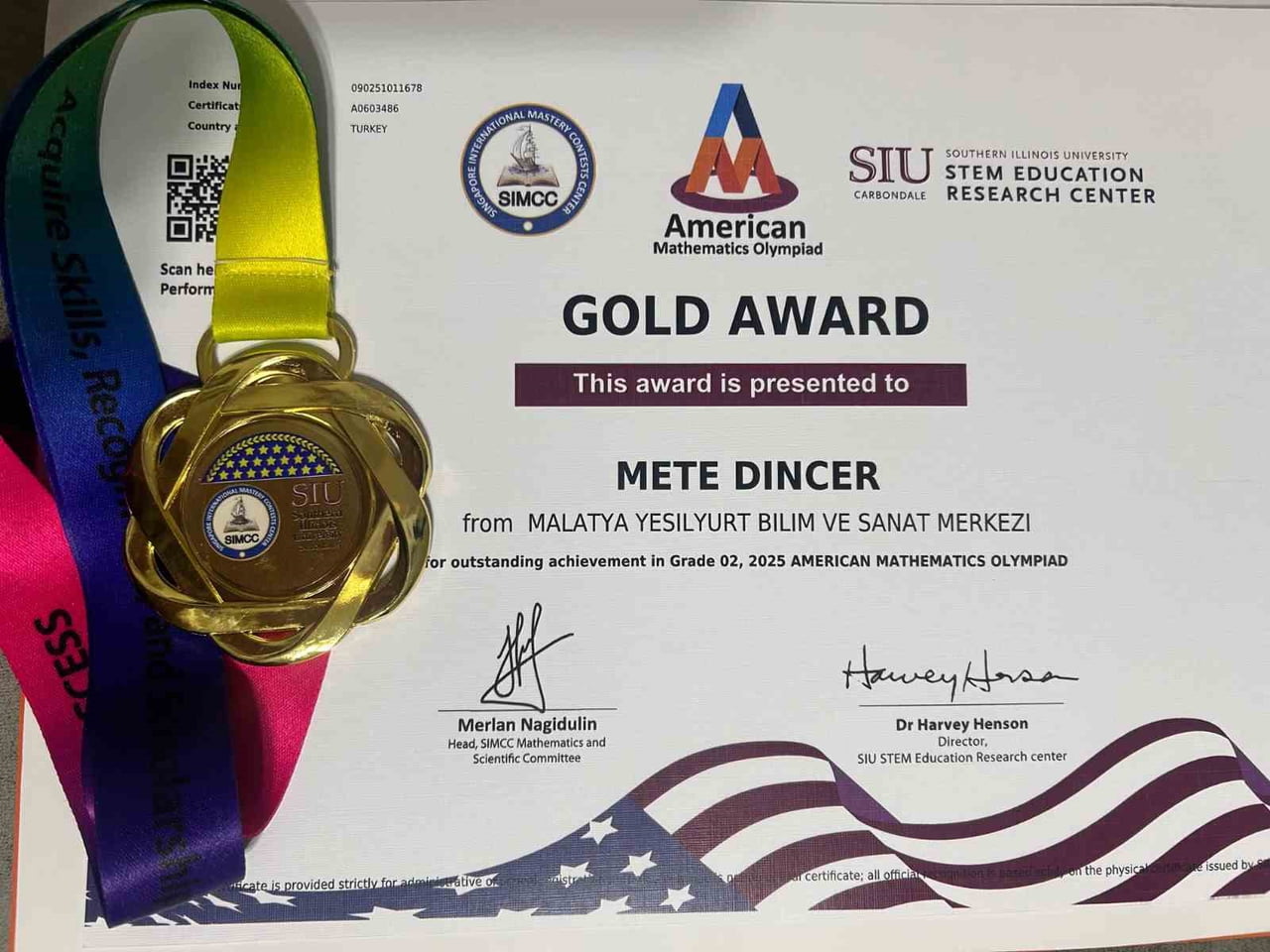 MALATYALI ÖĞRENCİLERDEN ULUSLARARASI MATEMATİK BAŞARISI