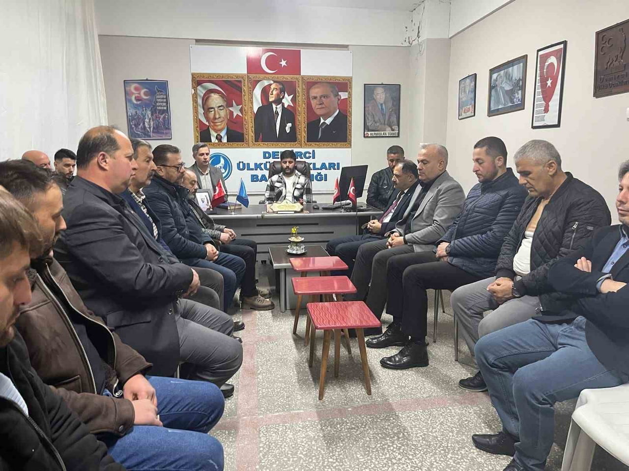MANİSA'NIN DEMİRCİ İLÇESİNDE, MİLLİYETÇİ HAREKET PARTİSİ (MHP) KURUCU GENEL BAŞKANI MERHUM...