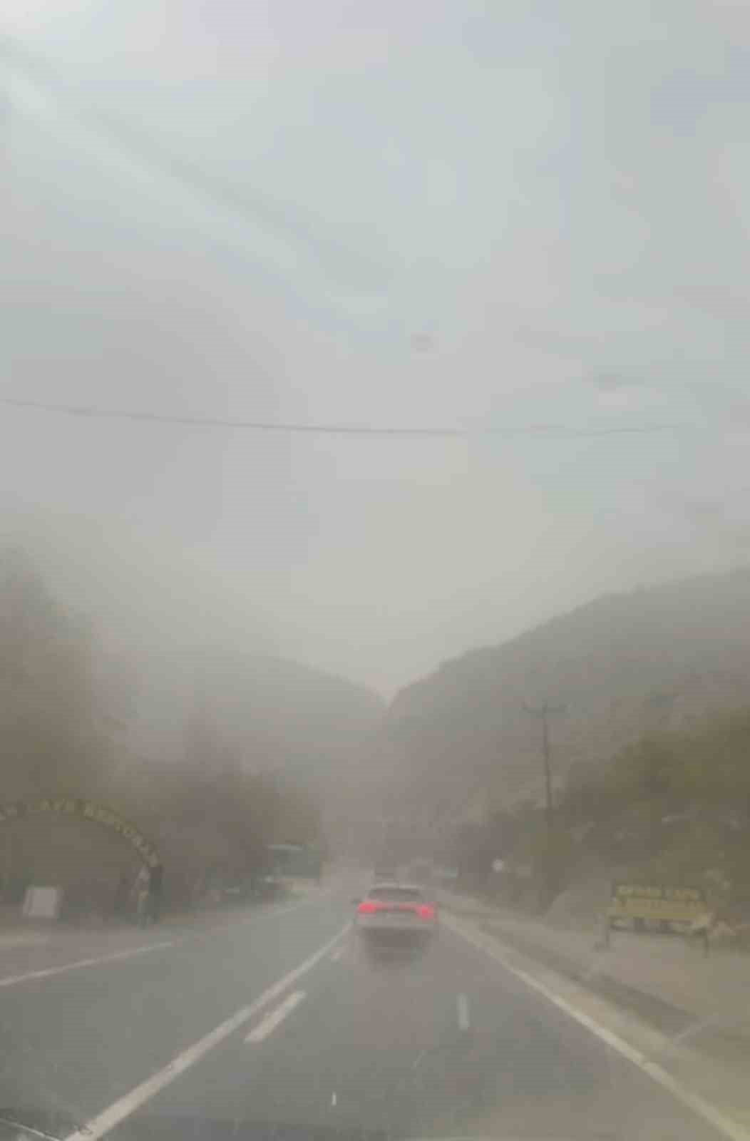 MARDİN’İN NUSAYBİN İLÇESİNDE AYNI GÜN İÇERİSİNDE FARKLI HAVA OLAYLARI ETKİLİ OLDU.