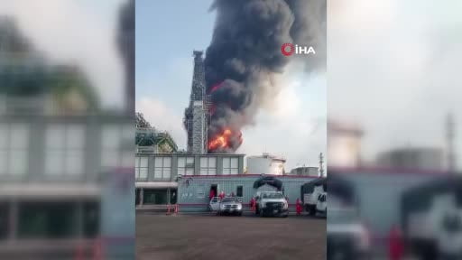 Meksika ulusal petrol şirketi Pemex, ülkenin güneyindeki Olmeca rafinerisinde yangın çıktığını...