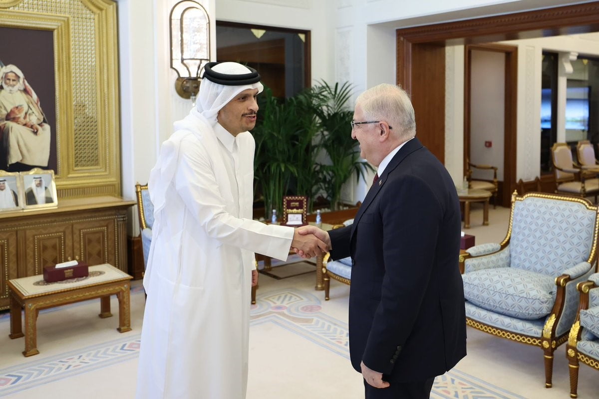 MİLLİ SAVUNMA BAKANI YAŞAR GÜLER, DOHA'DA KATAR BAŞBAKANI VE DIŞİŞLERİ BAKANI ŞEYH MUHAMMED BİN...