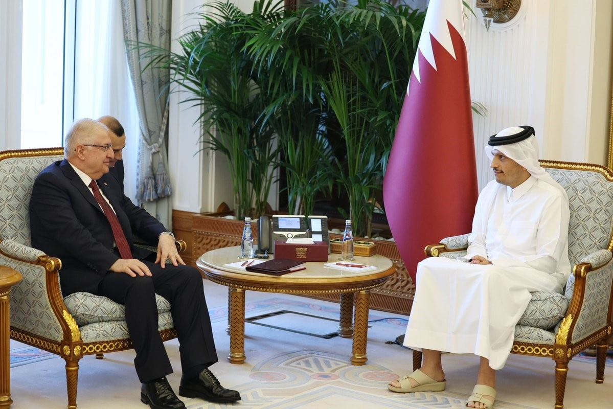 MİLLİ SAVUNMA BAKANI YAŞAR GÜLER, DOHA'DA KATAR BAŞBAKANI VE DIŞİŞLERİ BAKANI ŞEYH MUHAMMED BİN...