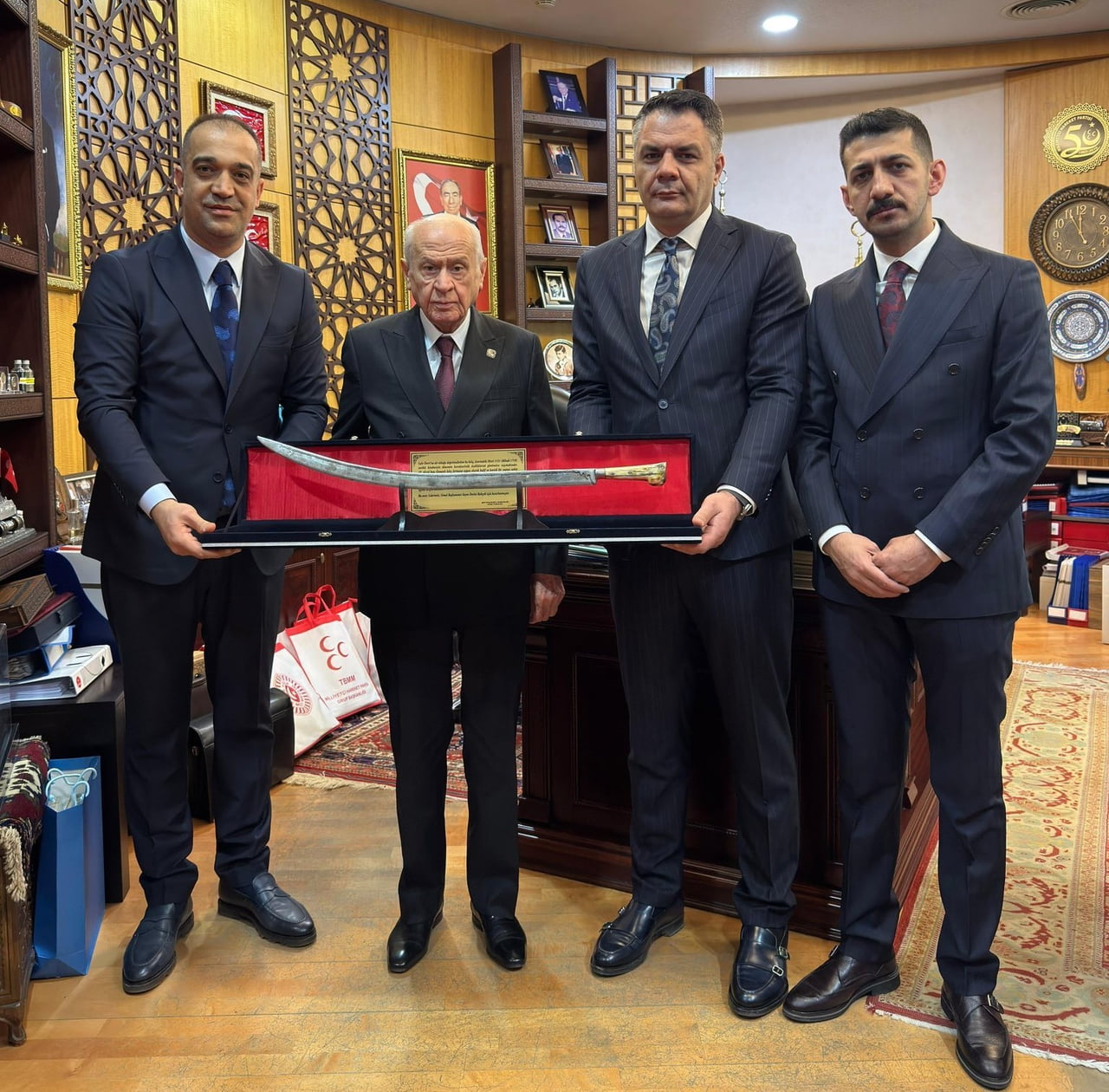 MİLLİYETÇİ HAREKET PARTİSİ ERZURUM İL BAŞKANI ADEM YURDAGÜL VE BERABERİNDEKİ HEYET, MHP GENEL...