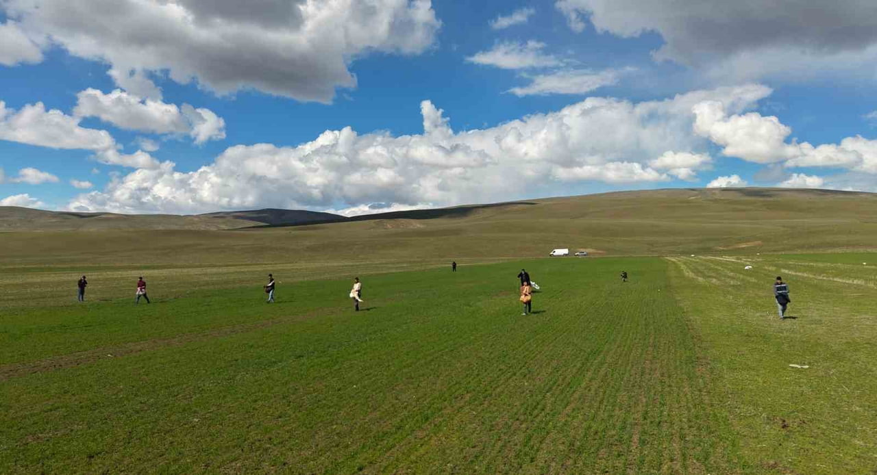 MUŞ’UN KIRKÖY BELDESİNDE BAHARLA BİRLİKTE ÇALIŞMALARA BAŞLAYAN ÇİFTÇİLER, TRAKTÖRLERİN GİREMEDİĞİ...