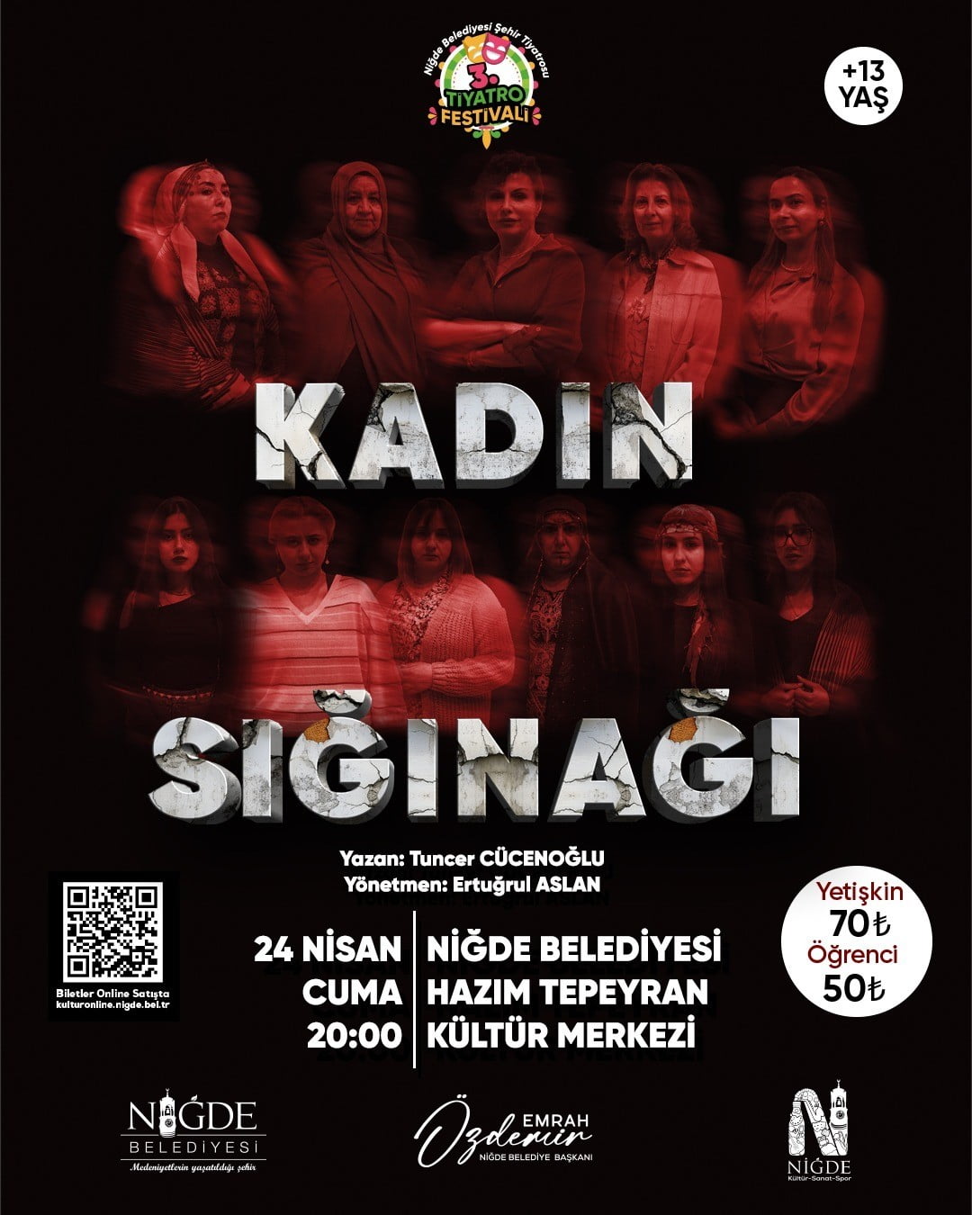 NİĞDE’DE 3. TİYATRO FESTİVALİ HEYECANI BAŞLIYOR