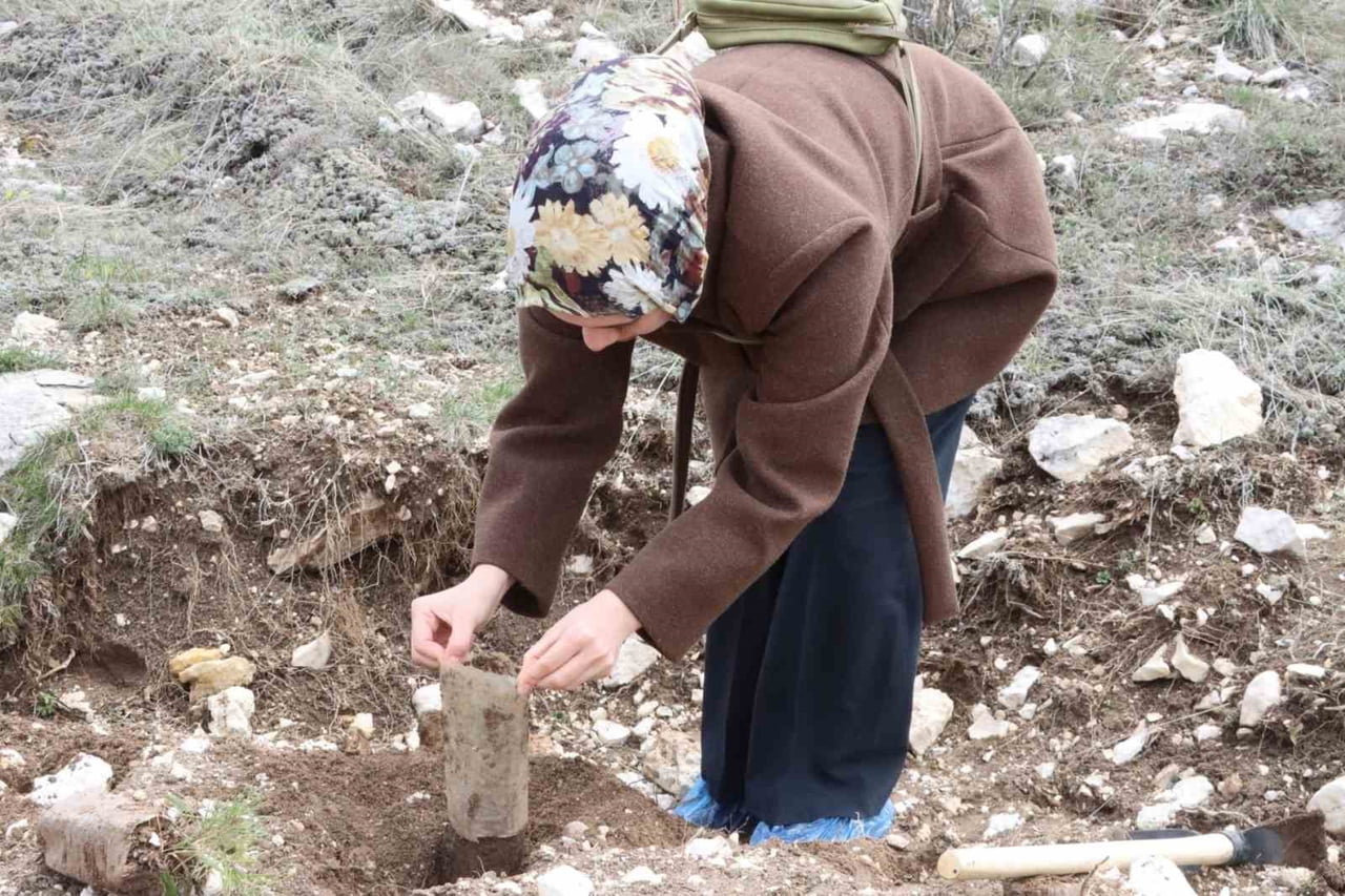 ÖĞRETMEN ADAYLARI FİDANLARI TOPRAKLA BULUŞTURDU