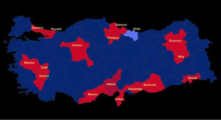 OPERASYONUN DÜZENLENDİĞİ İLLER
