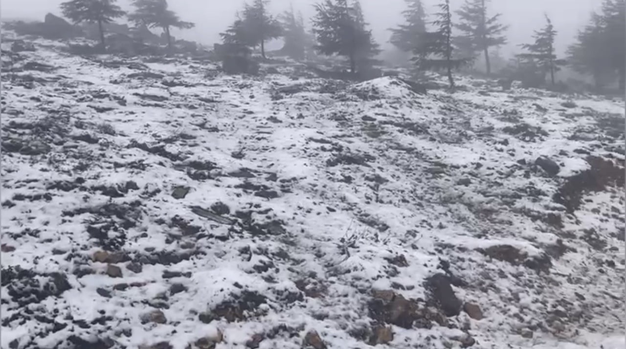 OSMANİYE’NİN BAHÇE İLÇESİNDE YÜKSEK KESİMLERE KAR YAĞDI