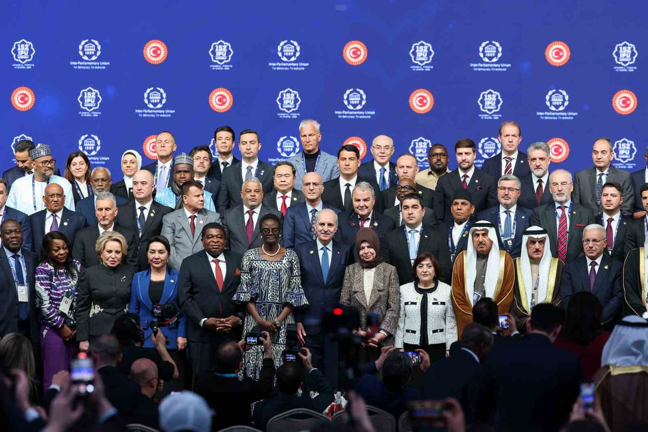 PARLAMENTOLAR ARASI BİRLİK (PAB) 152. GENEL KURULU’NUN AÇILIŞ TÖRENİNDE KONUŞAN TÜRKİYE BÜYÜK...