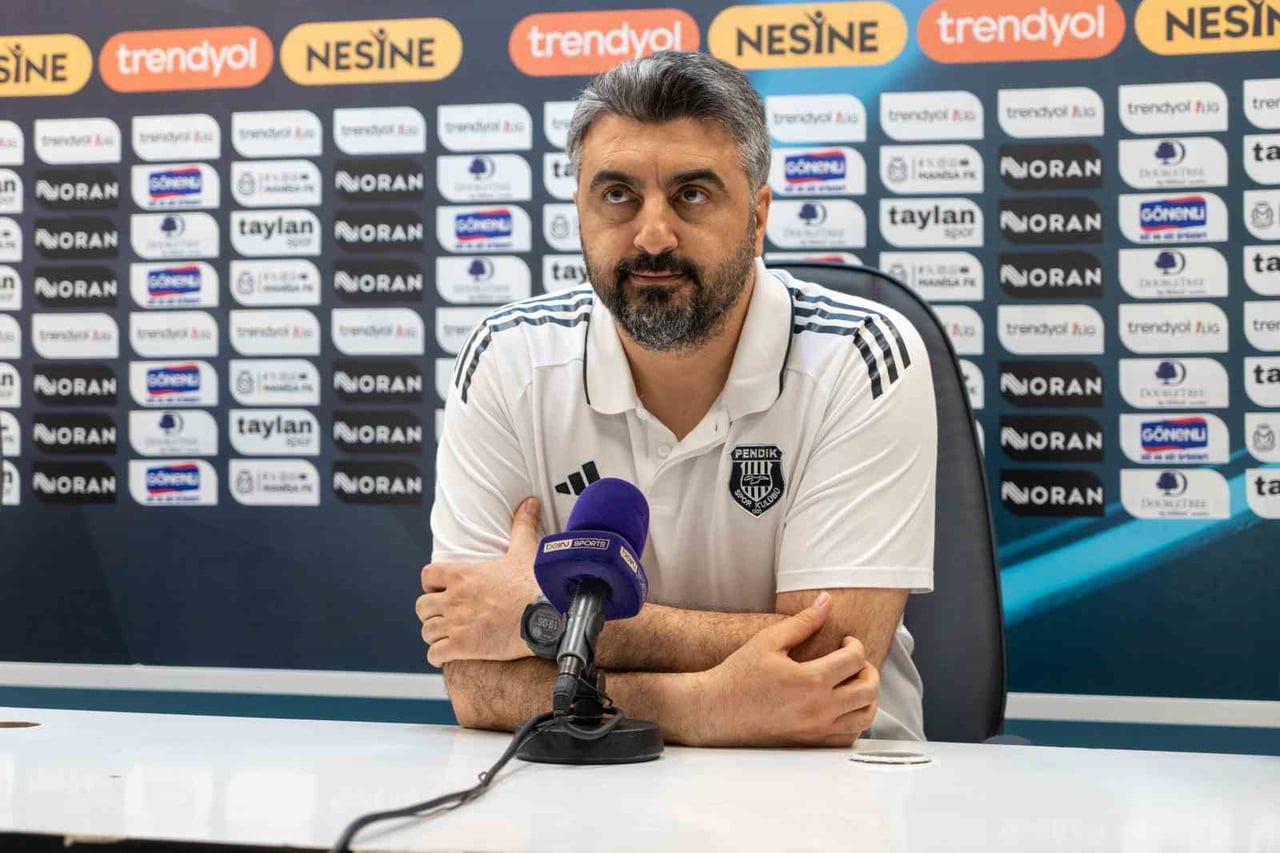 PENDİKSPOR TEKNİK DİREKTÖRÜ SİNAN KALOĞLU, "ÇEKİŞMELİ MÜCADELECİ BİR KARŞILAŞMA OLDU....