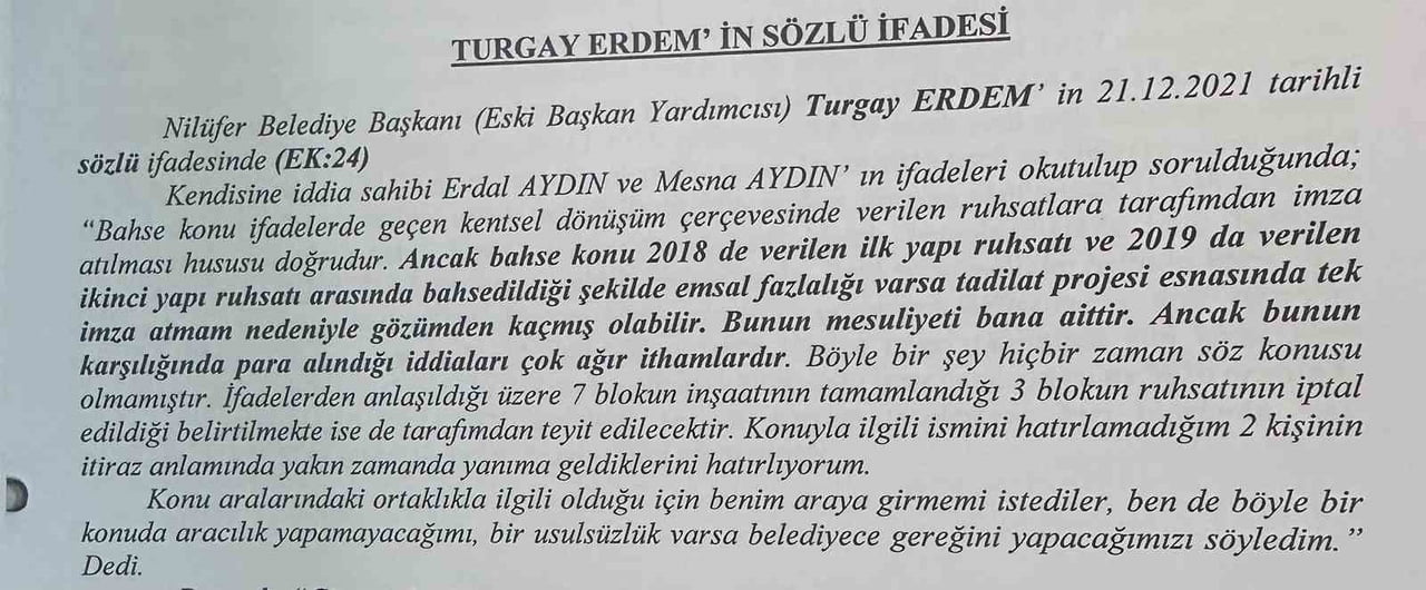 RÜŞVET VE YOLSUZLUK SUÇLAMASI İLE TUTUKLANAN BURSA BÜYÜKŞEHİR BELEDİYE BAŞKANI MUSTAFA BOZBEY...