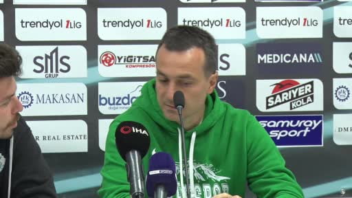 Serikspor Teknik Direktörü Branimir Petrovic, Sarıyer mağlubiyetinin ardından yaptığı açıklamada...