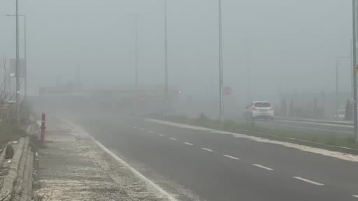 Sis nedeniyle görüş mesafesi 20 metreye kadar düştü