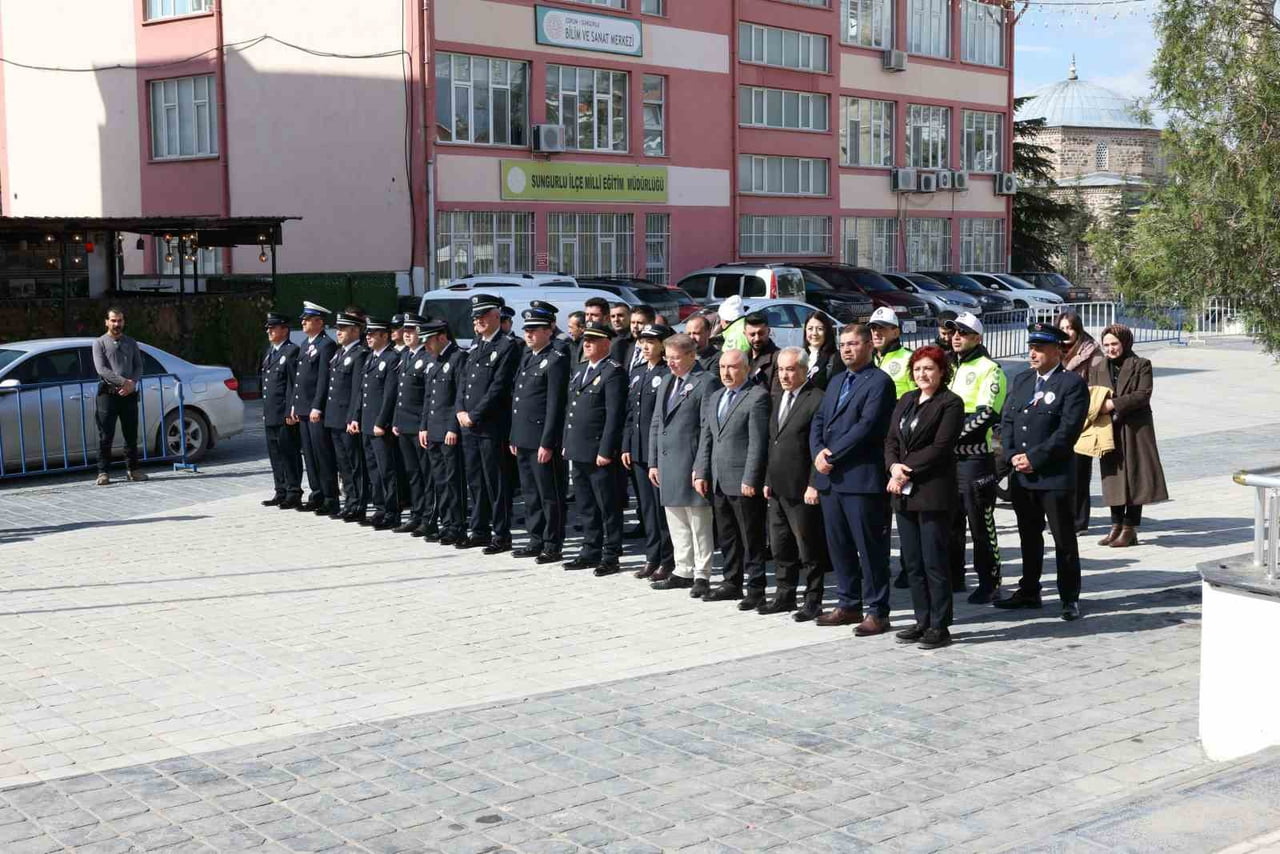 SUNGURLU'DA DÜZENLENEN TÖRENDE TÜRK POLİS TEŞKİLATI’NIN KURULUŞUNUN 181. YIL DÖNÜMÜ VE POLİS...