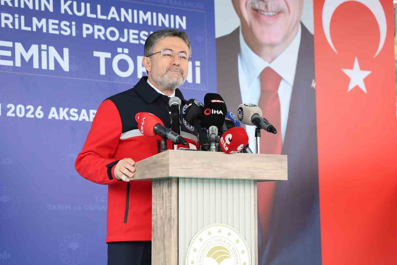 TARIM VE ORMAN BAKANI İBRAHİM YUMAKLI AÇIKLAMALARDA BULUNDU