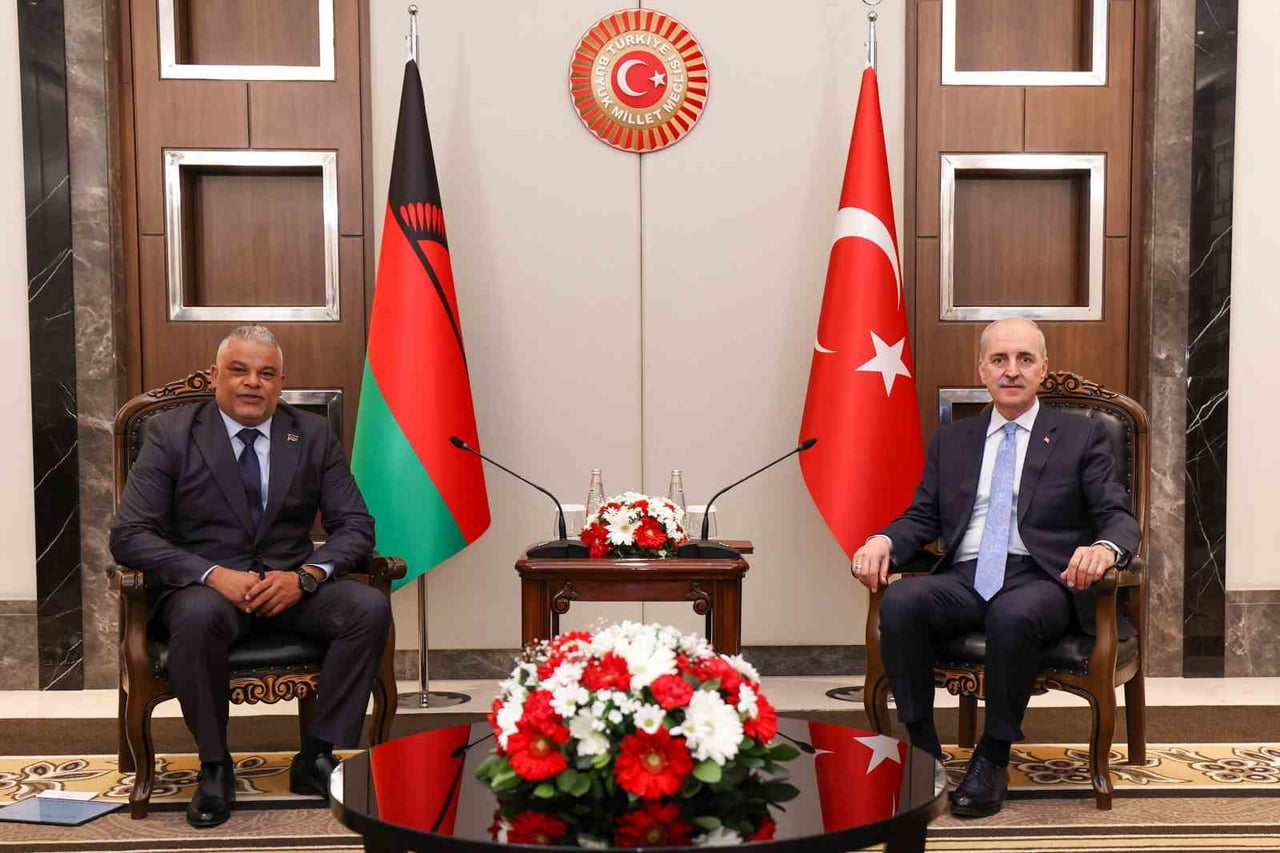 TBMM BAŞKANI KURTULMUŞ, MALAVİ ULUSAL MECLİSİ BAŞKANI SULEMAN İLE GÖRÜŞTÜ