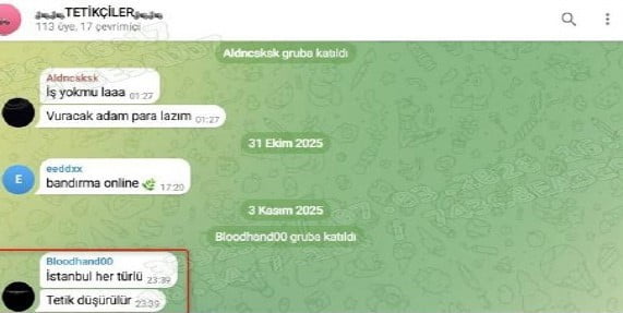 TELEGRAM İSİMLİ SOSYAL MEDYA PLATFORMU ÜZERİNDEN YAPILAN PAYLAŞIMLAR