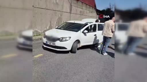 Teröristlerin kiraladığı otomobil polis ekipleri tarafından inceleniyor