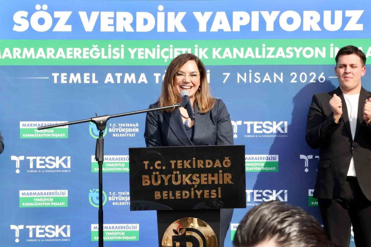 TÖRENDE KONUŞAN TEKİRDAĞ BÜYÜKŞEHİR BELEDİYE BAŞKANI DR. CANDAN YÜCEER, "MARMARAEREĞLİSİ’NDE...