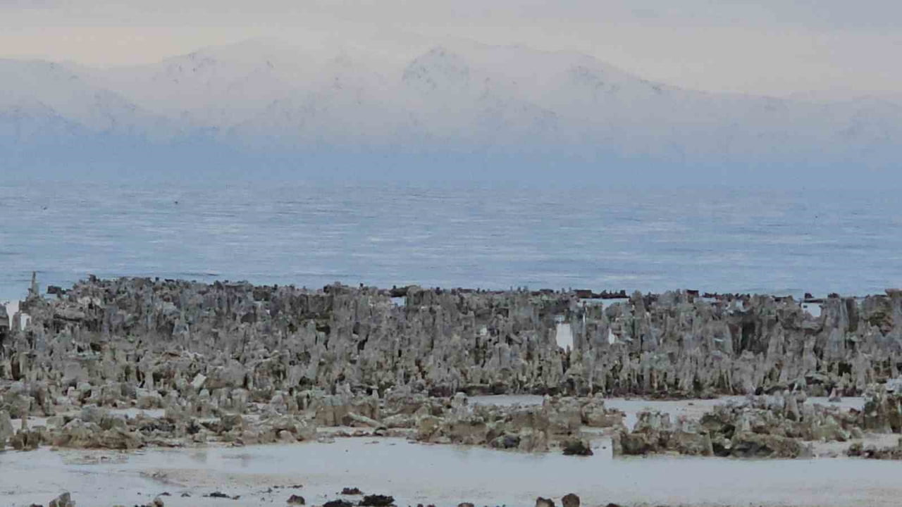 TÜRKİYE'NİN EN BÜYÜK GÖLÜ OLAN VAN GÖLÜ'NÜN ADİLCEVAZ SAHİLİNDE YAŞANAN YAĞIŞLARA RAĞMEN SU...