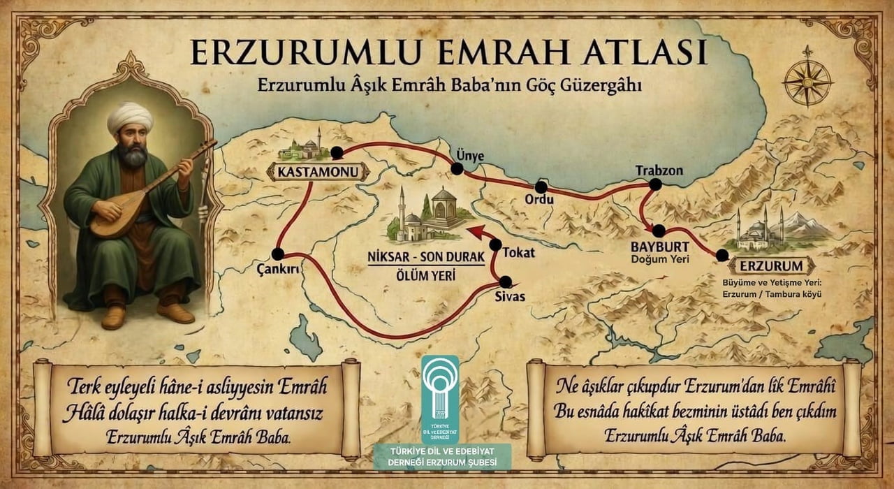 TÜRKİYE DİL VE EDEBİYAT DERNEĞİ ERZURUM ŞUBESİ’NDEN ERZURUM’A BİR KÜLTÜREL HİZMET DAHA GELDİ, ÜÇ...