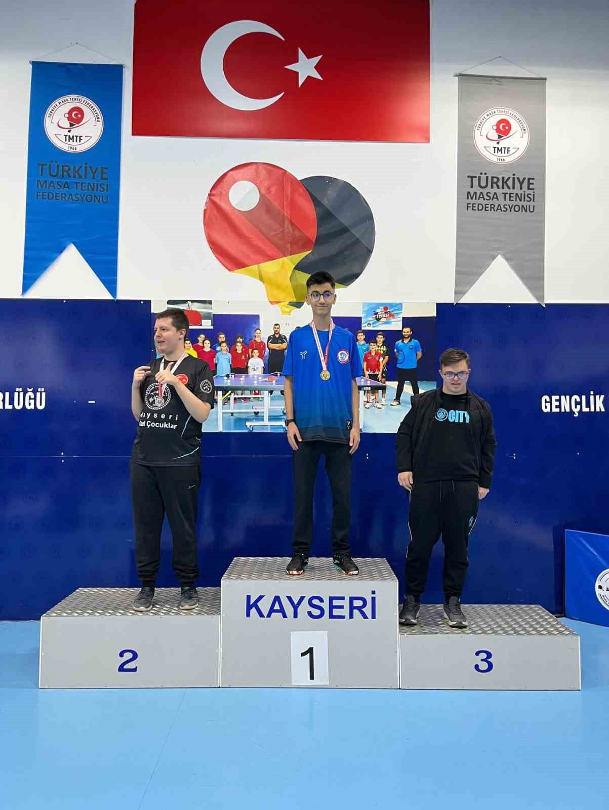 TÜRKİYE ÖZEL SPORCULAR FEDERASYONU MASA TENİSİ KAYSERİ İL ŞAMPİYONASI’NDA KAYSERİ SPOR A.Ş. SPOR...