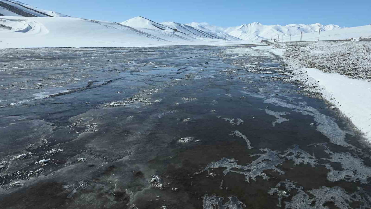 VAN'DA ETKİLİ OLAN YOĞUN KAR YAĞIŞININ ARDINDAN HAVA SICAKLIKLARININ SIFIRIN ALTINA DÜŞMESİYLE...