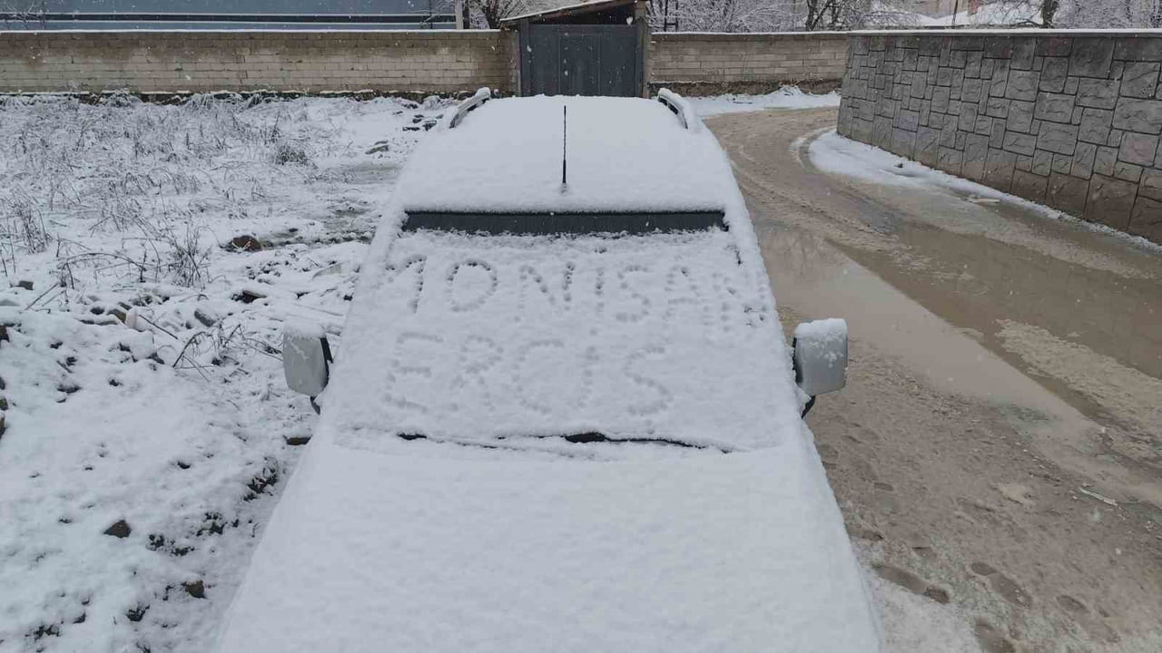 VAN'IN ERCİŞ İLÇESİNDE NİSAN AYINDA ETKİLİ OLAN KAR YAĞIŞI HAYATI OLUMSUZ ETKİLEDİ.