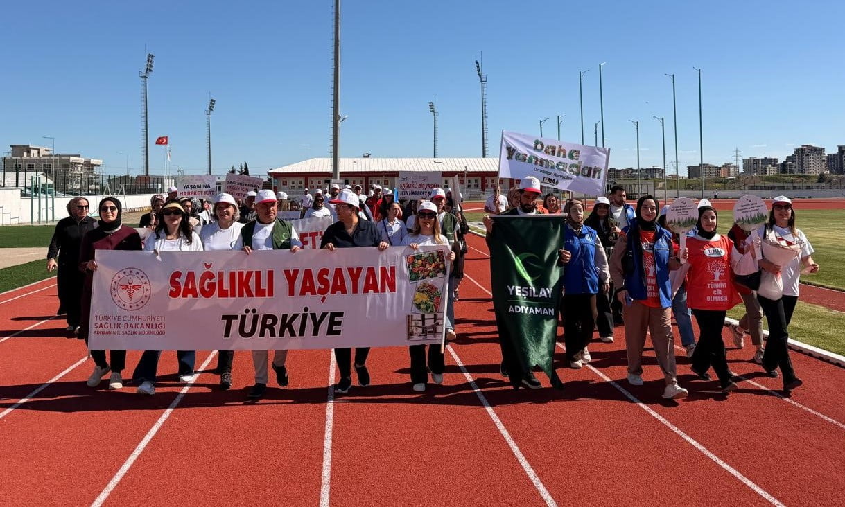 10 MAYIS SAĞLIK İÇİN HAREKET ET GÜNÜ KAPSAMINDA ADIYAMAN’DA FARKINDALIK YÜRÜYÜŞÜ...