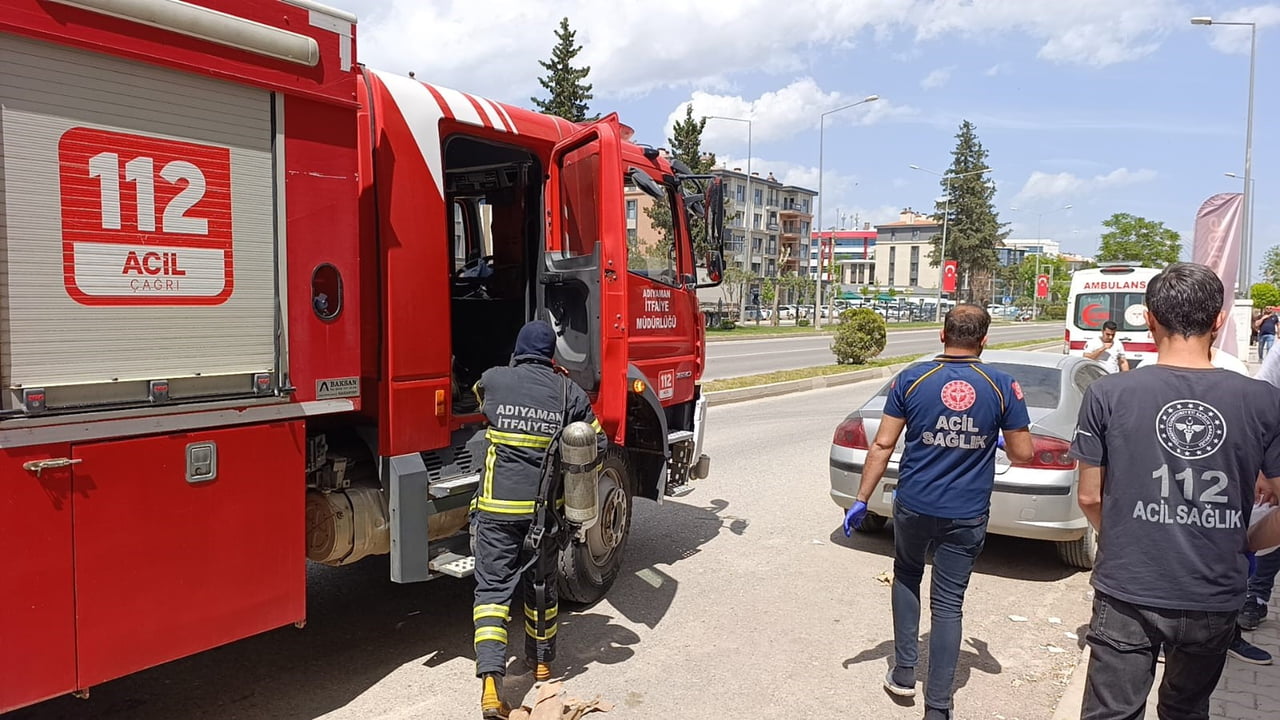 ADIYAMAN’DA BİR GÜZELLİK MERKEZİNDE ÇIKAN YANGIN KORKUTTU.