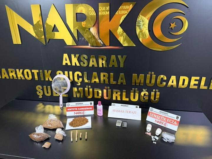 AKSARAY’DA UYUŞTURUCU TACİRLERİNE YÖNELİK YAPILAN OPERASYONLARDA 22 ŞÜPHELİ UYUŞTURUCU MADDELERLE...