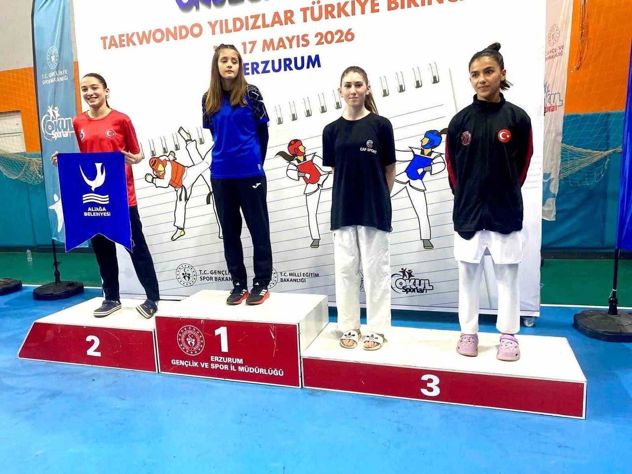 ALİAĞA GENÇLİK MERKEZİ SPOR KULÜBÜ SPORCUSU MERVE NİSA MIZRAK, ERZURUM’DA DEVAM EDEN OKUL SPORLARI...