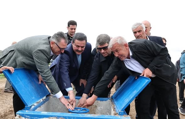 AMASYA'NIN MERZİFON İLÇESİNE BAĞLI BALGÖZE KÖYÜNDE BASINÇLI SULAMA TESİSİNİN AÇILIŞI...