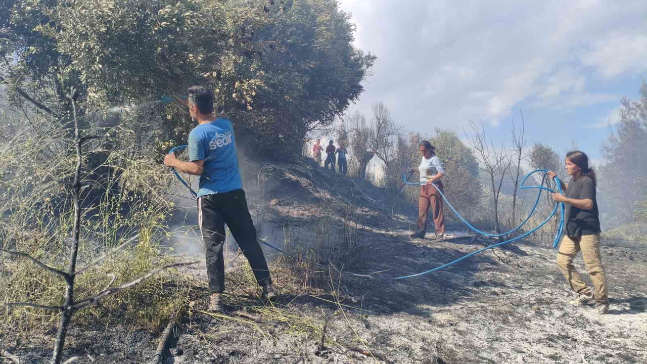 ANTALYA'NIN SERİK İLÇESİNDE ORMANLIK ALANIN FARKLI NOKTALARINDA ÇIKAN YANGIN, İTFAİYE EKİPLERİNİN...