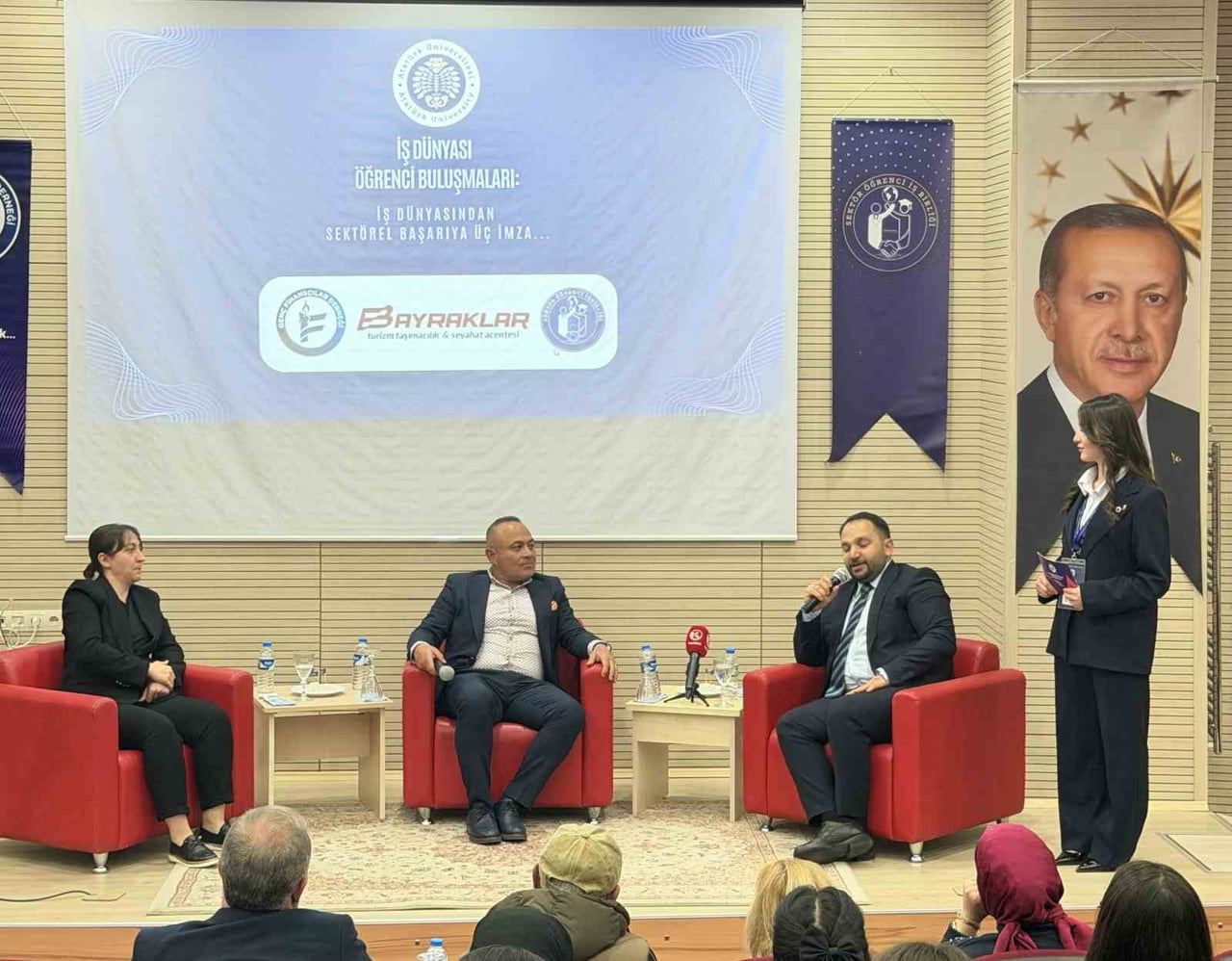 ATATÜRK ÜNİVERSİTESİ SEKTÖR-ÖĞRENCİ İŞ BİRLİĞİ KULÜBÜ DANIŞMAN HOCASI DOÇ. DR. FIRAT ALTINKAYNAK...