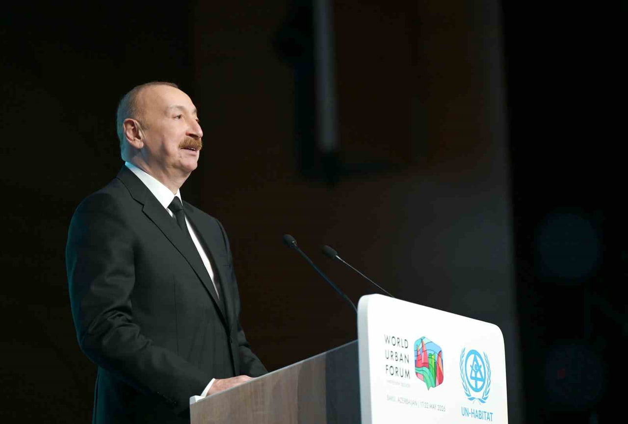 AZERBAYCAN CUMHURBAŞKANI İLHAM ALİYEV, 13'ÜNCÜ DÜNYA KENTSEL FORUMU'NUN (WUF13) AÇILIŞ TÖRENİNDEKİ...