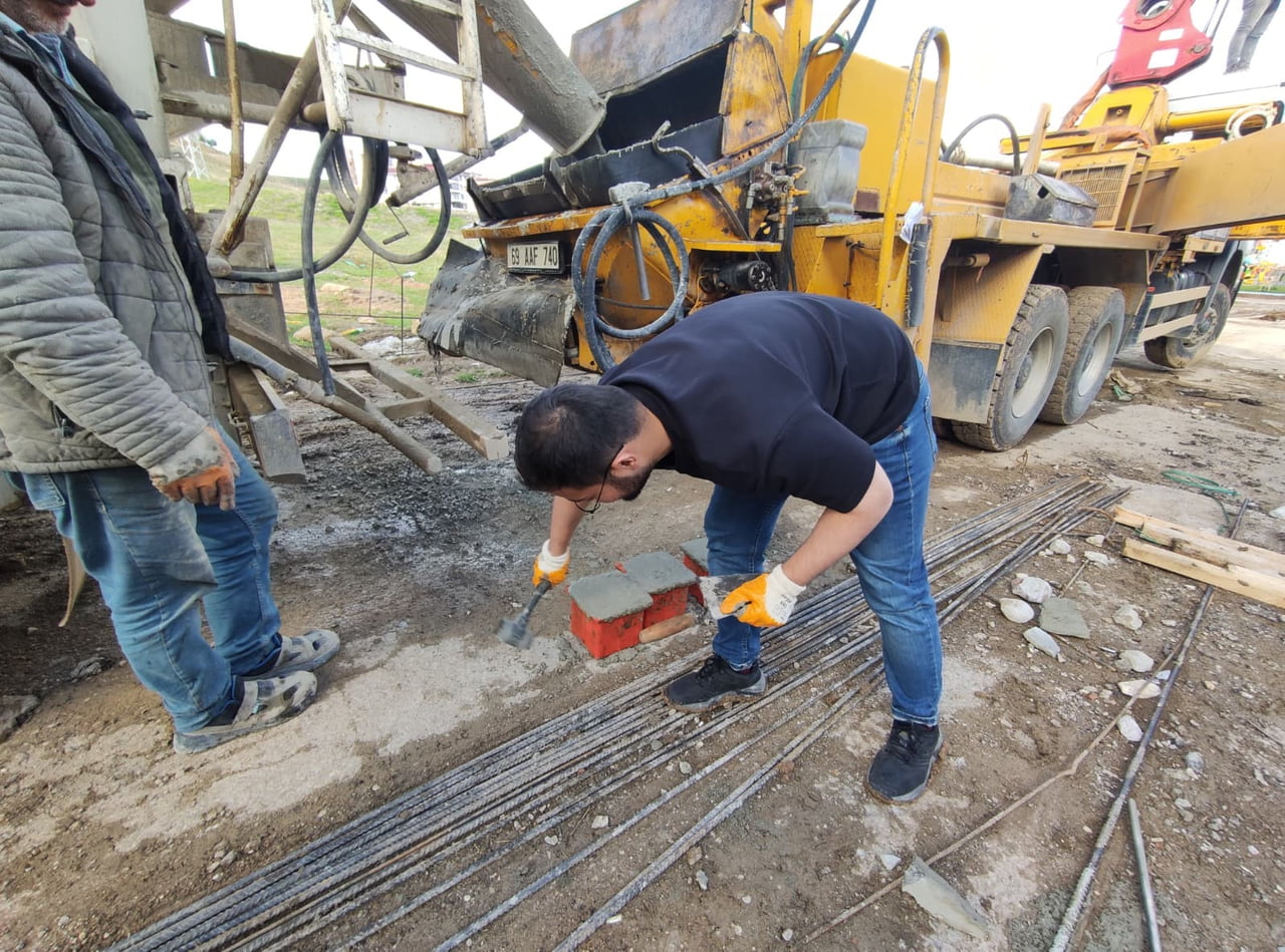BAYBURT'TA HAZIR BETON TESİSLERİ DENETLENDİ