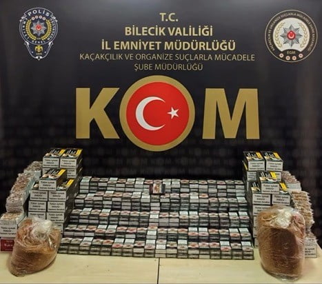 BİLECİK'TE KAÇAK TÜTÜN OPERASYONU: 22 BİN 400 MAKARON ELE GEÇİRİLDİ