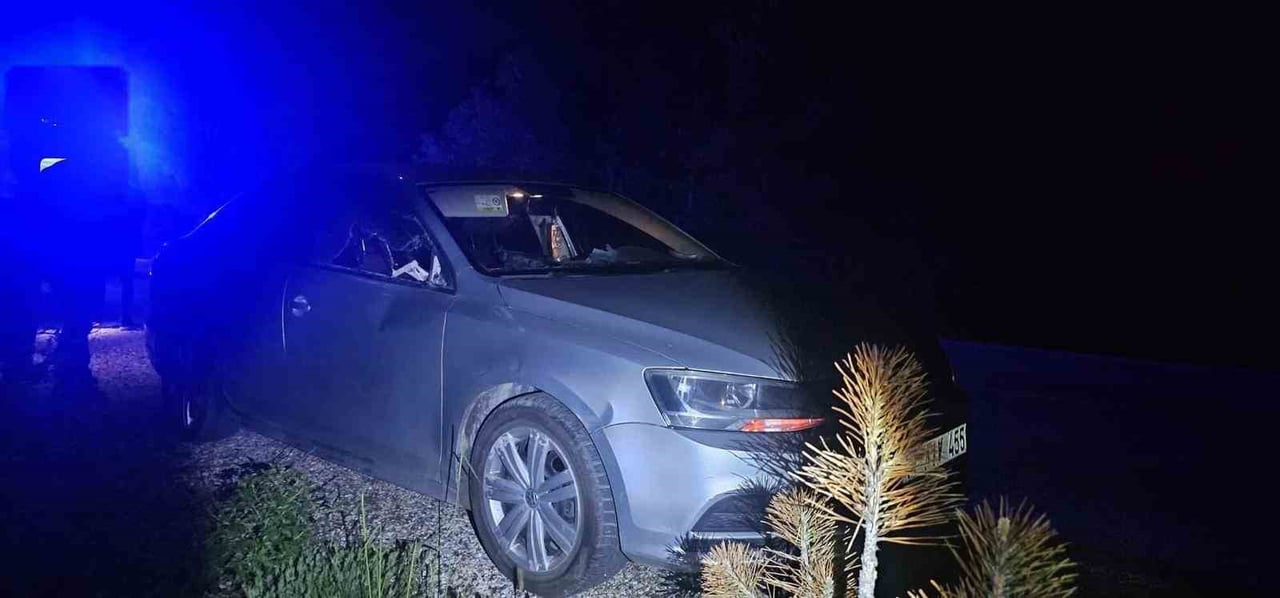 BİLECİK’İN BOZÜYÜK İLÇESİNDE GEYİĞİN SEYİR HALİNDEKİ OTOMOBİLE ÇARPMASI SONUCU MEYDANA GELEN...