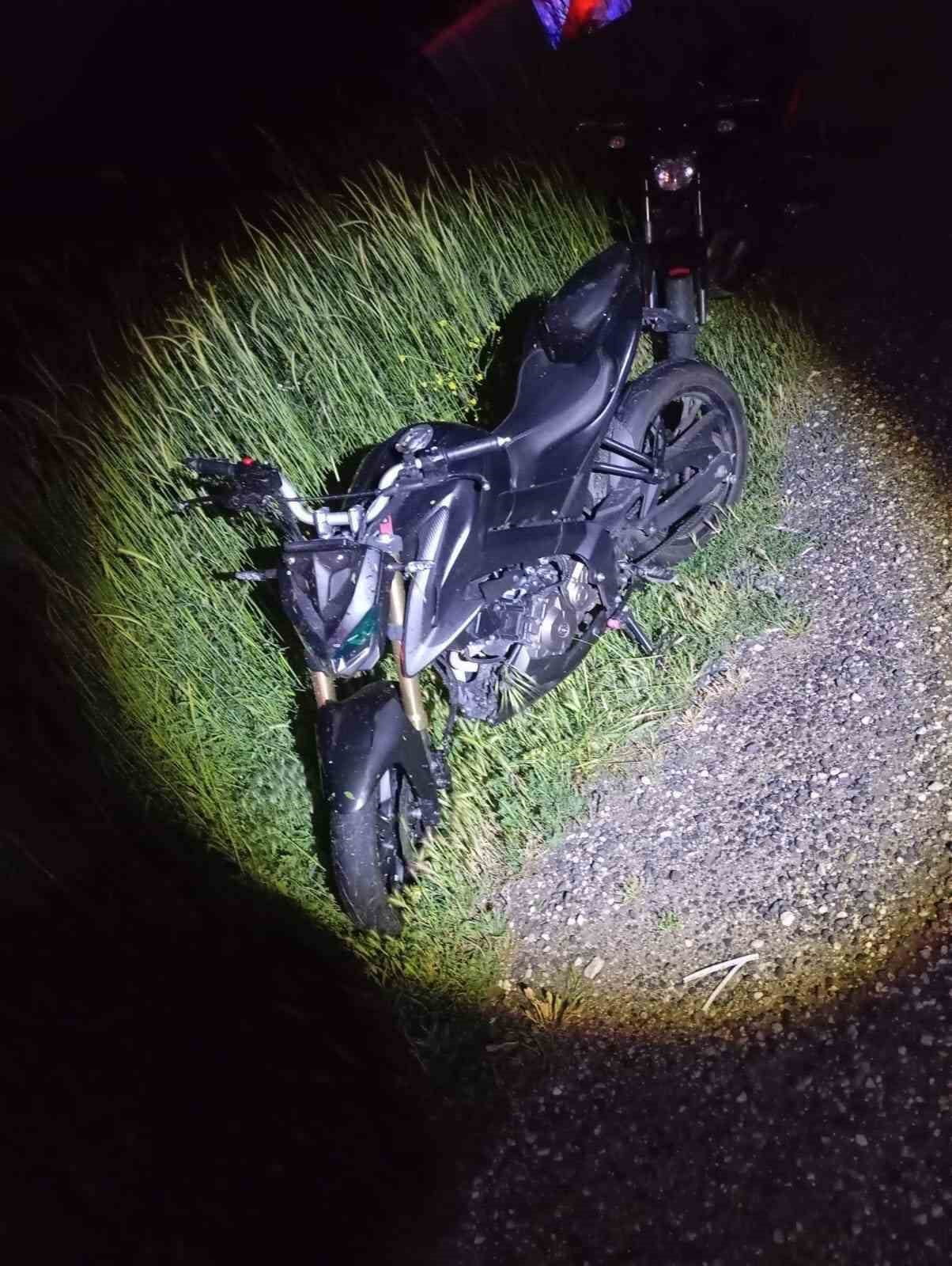 BİLECİK’TE MOTOSİKLET KAZASINDA 1 KİŞİ YARALANDI